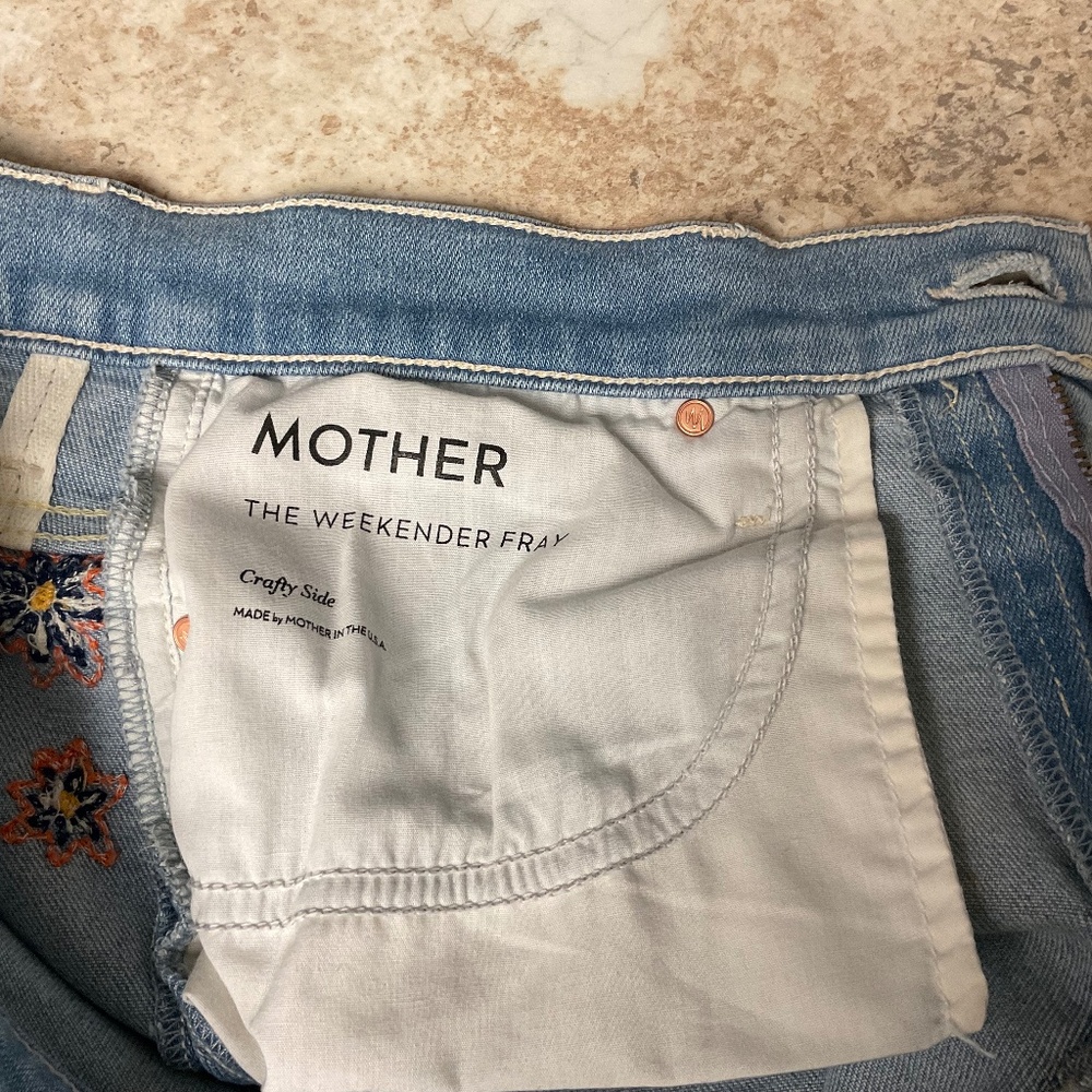 MOTHER The Weekender Fray in Crafty Side Size 30 jeans - Picture 6 of 11